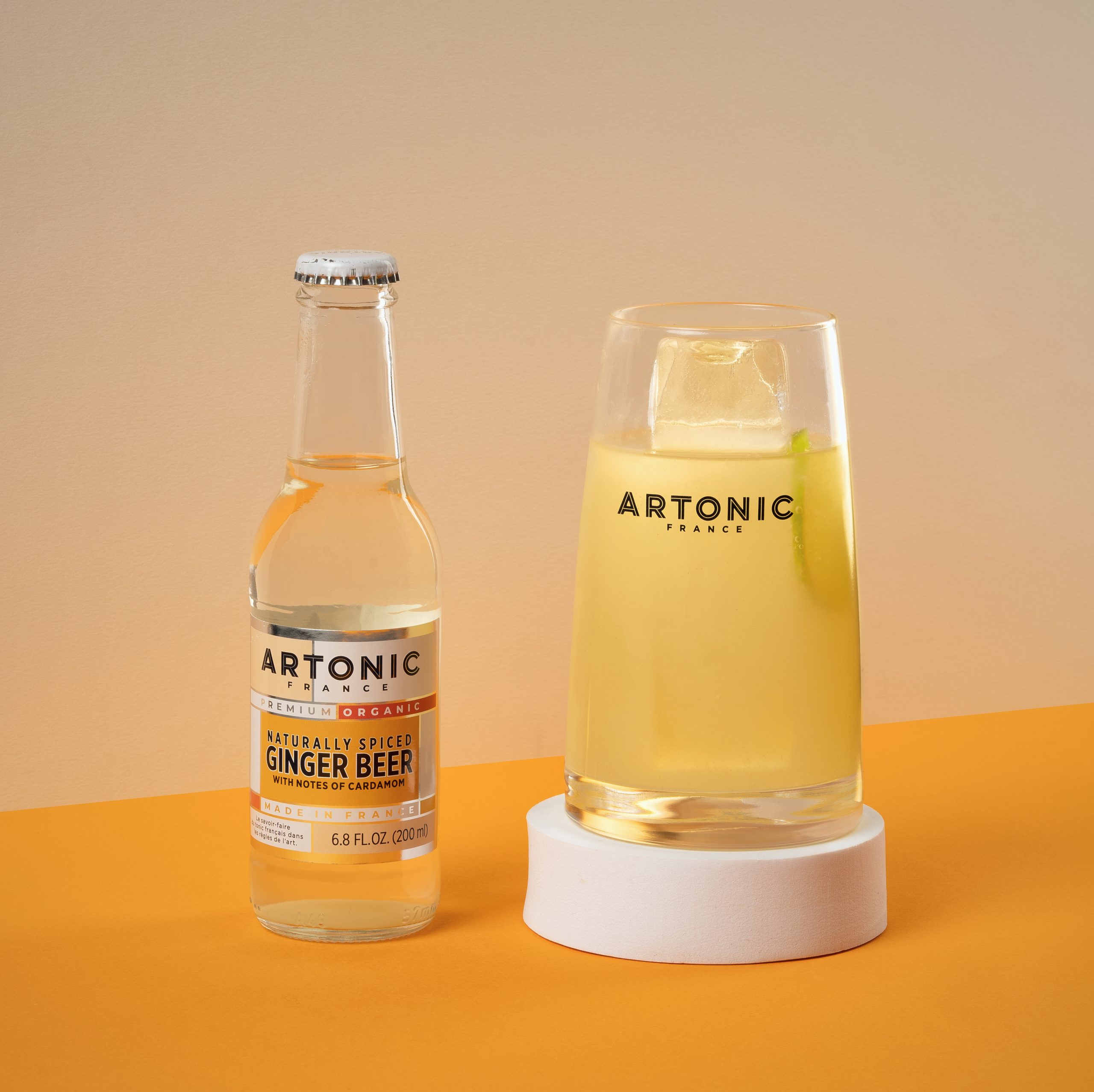 Cognac & ARTONIC Lemon Lavender Tonic Water